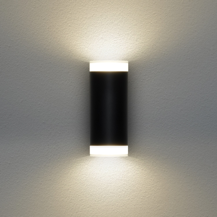 Brilagi - LED RGBW himmennettävä ulkoseinävalaisin MATERA 2xGU10/4,8W/230V 3000K IP54 musta + kaukosäädin