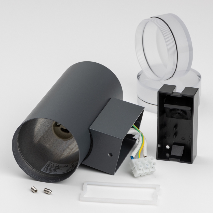 Brilagi - LED RGBW himmennettävä ulkoseinävalaisin MATERA 2xGU10/6W/230V 3000K IP54 antrasiitti + kaukosäädin