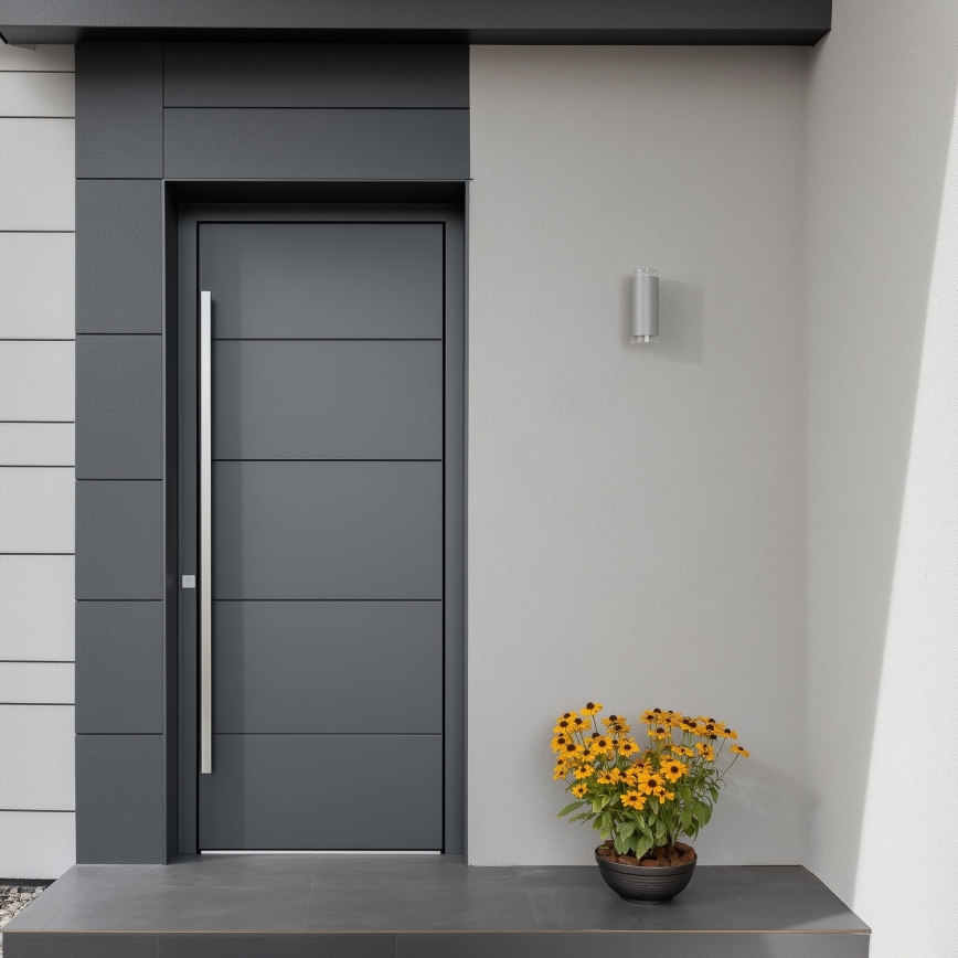 Brilagi - LED RGBW himmennettävä ulkoseinävalaisin MATERA 2xGU10/6W/230V 3000K IP54 harmaa + kauko-ohjain