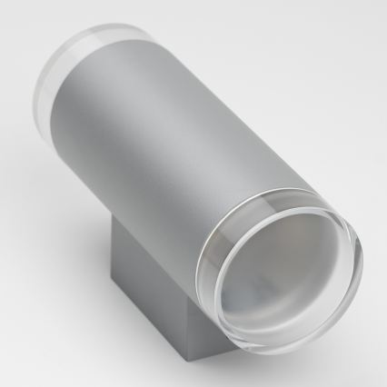 Brilagi - LED RGBW himmennettävä ulkoseinävalaisin MATERA 2xGU10/6W/230V 3000K IP54 harmaa + kauko-ohjain