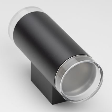 Brilagi - LED RGBW himmennettävä ulkoseinävalaisin MATERA 2xGU10/6W/230V 3000K IP54 musta + kaukosäädin