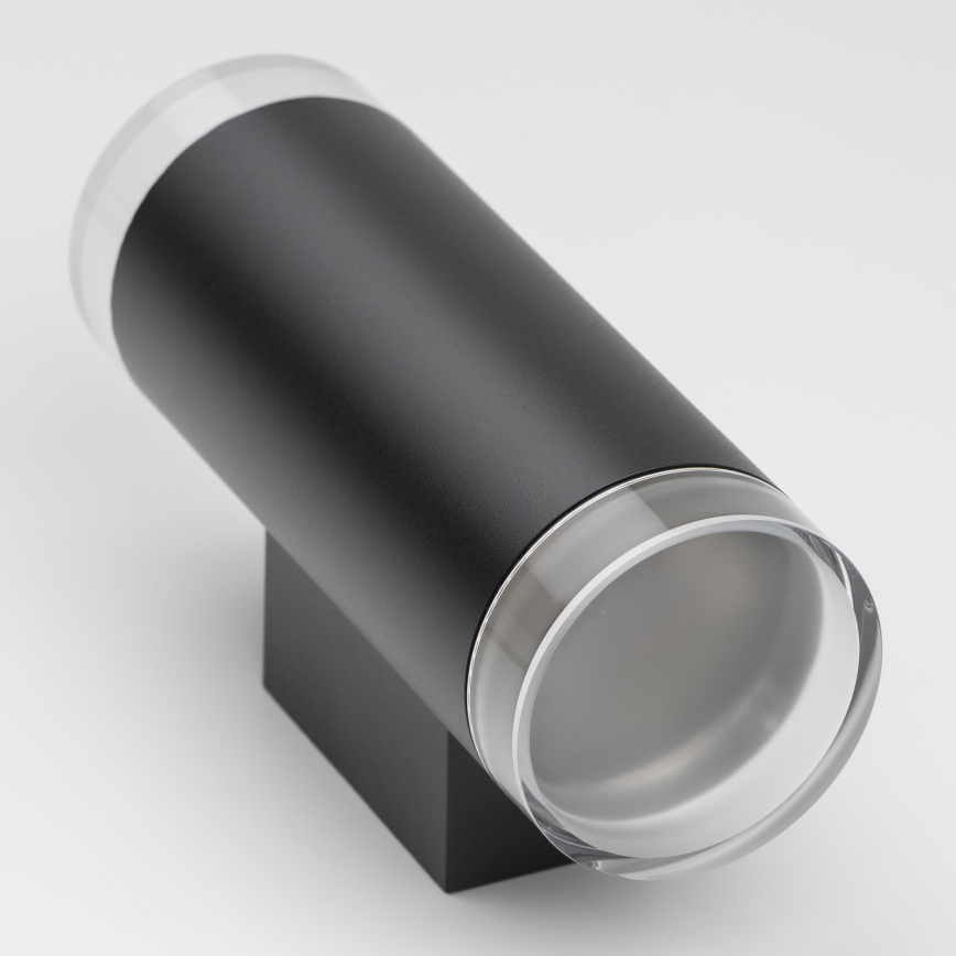 Brilagi - LED RGBW himmennettävä ulkoseinävalaisin MATERA 2xGU10/6W/230V 3000K IP54 musta + kaukosäädin