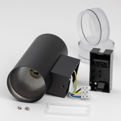 Brilagi - LED RGBW himmennettävä ulkoseinävalaisin MATERA 2xGU10/6W/230V 3000K IP54 musta + kaukosäädin