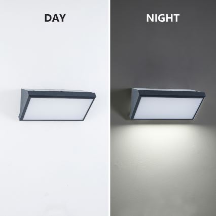 Brilagi - LED RGBW himmennettävä ulkoseinävalaisin TRIANGLE 1xE27/15W/230V 2700-6500K IP65 antrasiitti