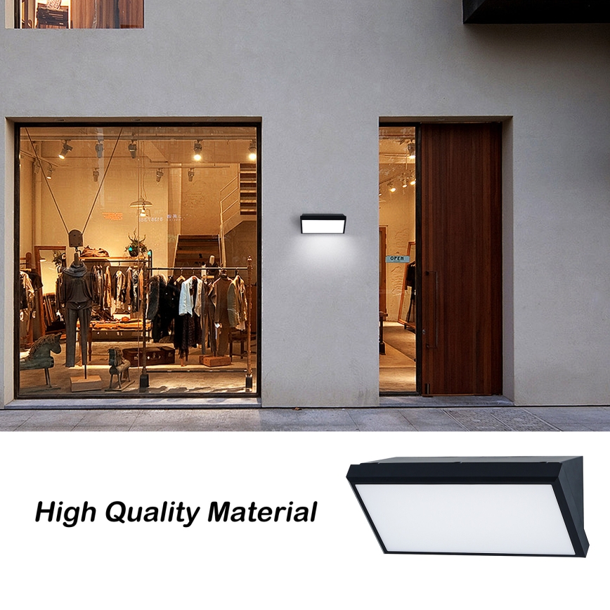 Brilagi - LED RGBW himmennettävä ulkoseinävalaisin TRIANGLE 1xE27/15W/230V 2700-6500K IP65 musta