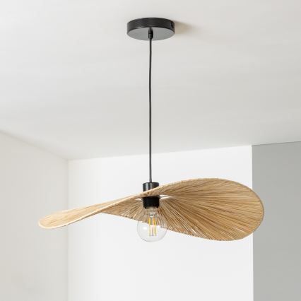 Brilagi - LED-riippuvalaisin CERIA BOHO ripustuslangalla 1xE27/40W/230V, halkaisija 60 cm, raffia
