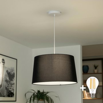 Brilagi - LED-riippuvalaisin CERIA kaapelilla, 1xE27/40W/230V, Ø 45 cm, musta