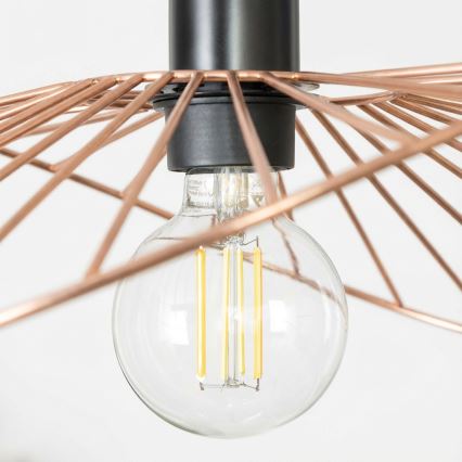 Brilagi - LED-riippuvalaisin CERIA WIRE 1xE27/40W/230V 40x56 cm pronssi