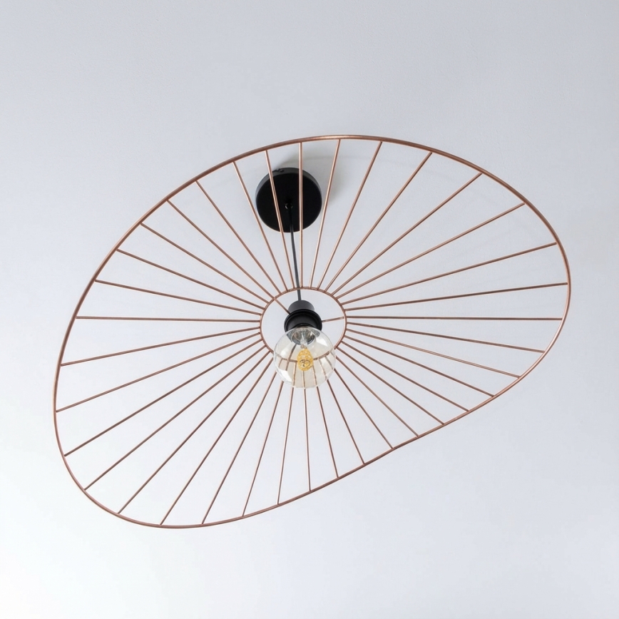 Brilagi - LED-riippuvalaisin CERIA WIRE vaijerilla 1xE27/40W/230V 60x80 cm pronssi