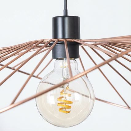 Brilagi - LED-riippuvalaisin CERIA WIRE vaijerilla 1xE27/40W/230V 60x80 cm pronssi