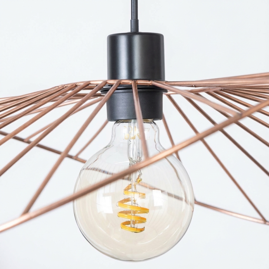 Brilagi - LED-riippuvalaisin CERIA WIRE vaijerilla 1xE27/40W/230V 60x80 cm pronssi