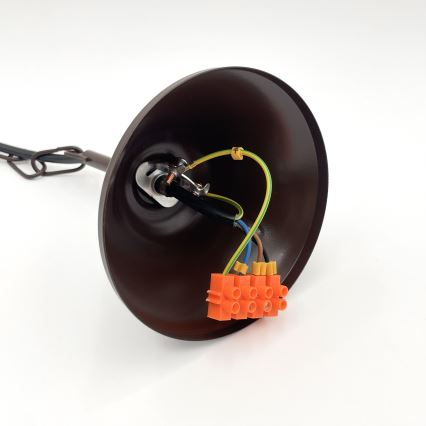 Brilagi - LED-riippuvalaisin ketjulla COTTAGE 5xE14/40W/230V tammi/valkoinen