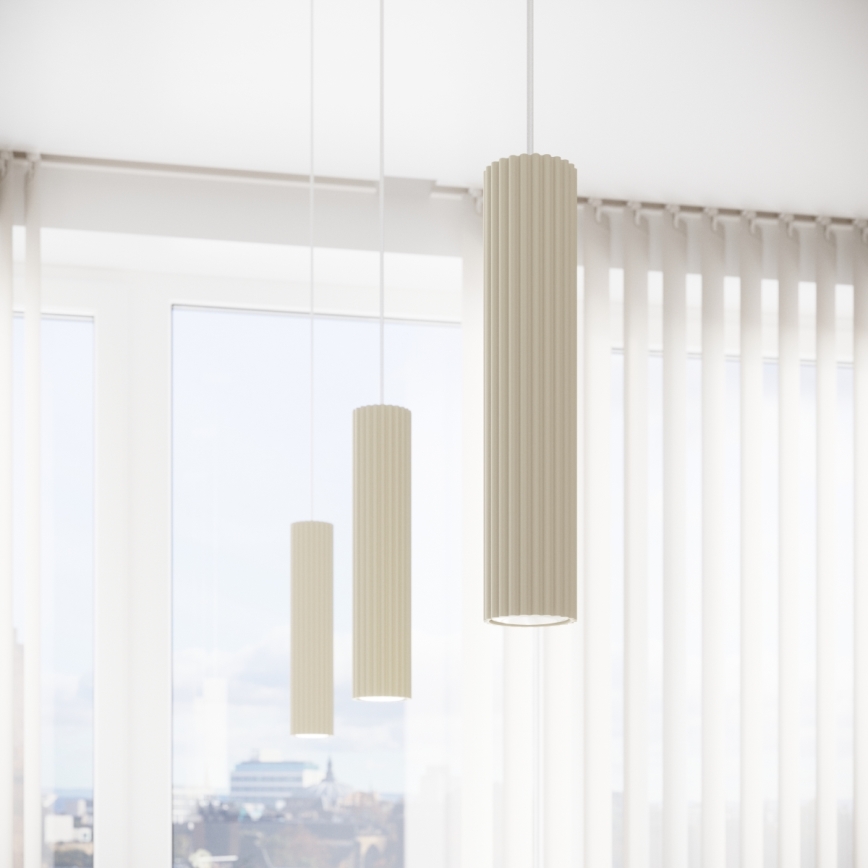 Brilagi - LED-riippuvalaisin CRESTO 1xGU10/10W/230V kermanvärinen