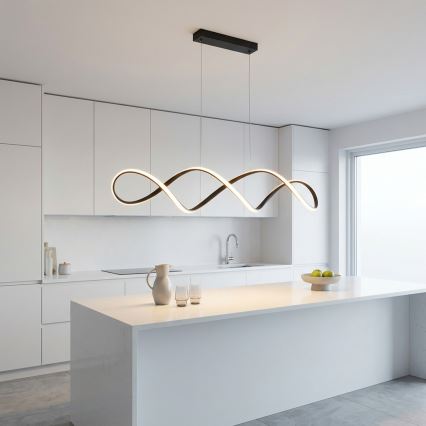 Brilagi - LED-riippuvalaisin DNA vaijerilla LED/41W/230V 4100K musta