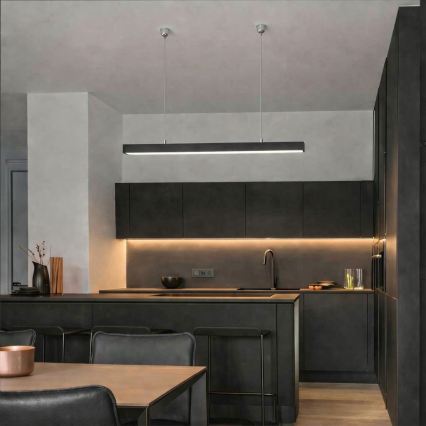 Brilagi - LED-riippuvalaisin FULLDAY LED/20/30/40W/230V 2700/4000/6000K 120 cm musta