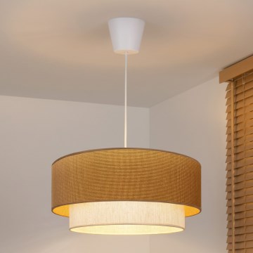 Brilagi - LED-riippuvalaisin johdolla BOHO ECO 1xE27/10W/230V halkaisija 40 cm beige/kerma