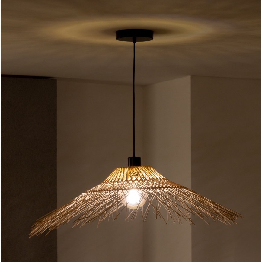 Brilagi - LED-riippuvalaisin johdolla CERIA BOHO 1xE27/40W/230V halkaisija 100 cm, bambu