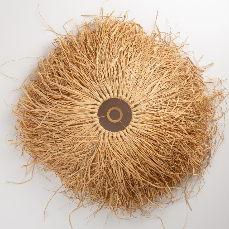 Brilagi - LED-riippuvalaisin johdolla CERIA BOHO 1xE27/40W/230V halkaisija 60 cm rafia