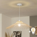 Brilagi - LED-riippuvalaisin johdolla CERIA BOHO 1xE27/40W/230V, halkaisija 70 cm, bambu