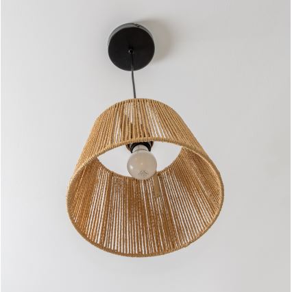 Brilagi - LED-riippuvalaisin johdolla CERIA BOHO 1xE27/40W/230V Ø 28 cm, ruskea
