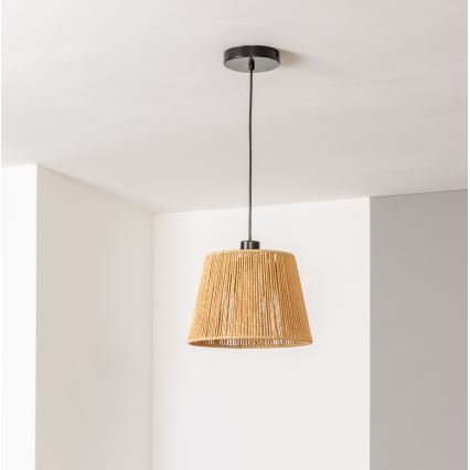 Brilagi - LED-riippuvalaisin johdolla CERIA BOHO 1xE27/40W/230V Ø 28 cm, ruskea