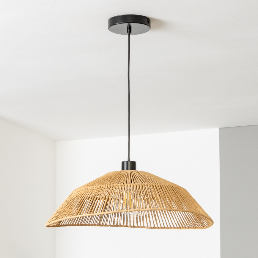 Brilagi - LED-riippuvalaisin johdolla CERIA BOHO 1xE27/40W/230V Ø 50 cm ruskea