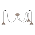 BRILAGI - LED Riippuvalaisin johdolla CONE TRIPLE SPIDER 3xGX53/15W/230V beige