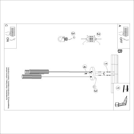 Brilagi - LED-riippuvalaisin johdolla CRESTO 3xGU10/10W/230V vihreä