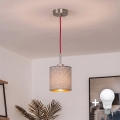 Brilagi - LED-riippuvalaisin johdolla NUBILA 1xE27/60W/230V halkaisija 14 cm punainen/harmaa