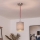 Brilagi - LED-riippuvalaisin johdolla NUBILA 1xE27/60W/230V halkaisija 14 cm punainen/harmaa