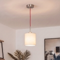 Brilagi - LED-riippuvalaisin johdolla NUBILA 1xE27/60W/230V halkaisija 14 cm punainen/kermanvärinen