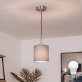 Brilagi - LED riippuvalaisin johdolla NUBILA 1xE27/60W/230V halkaisija 14 cm punainen/vaaleanharmaa