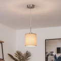 Brilagi - LED-riippuvalaisin johdolla NUBILA 1xE27/60W/230V Ø 14 cm vaaleanruskea