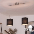 Brilagi - LED-riippuvalaisin johdolla NUBILA 2xE27/60W/230V musta