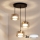 Brilagi - LED-riippuvalaisin kaapelilla AURA LUX 3xGX53/13W/230V musta/kultainen