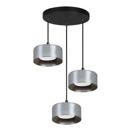 Brilagi - LED Riippuvalaisin kaapelilla AURA LUX 3xGX53/30W/230V musta/savunharmaa