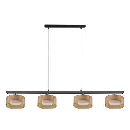 Brilagi - LED Riippuvalaisin kaapelilla AURA LUX 4xGX53/30W/230V musta/kultainen