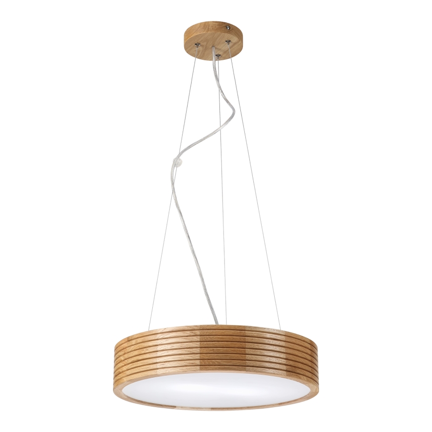Brilagi - LED-riippuvalaisin kaapelilla CARVALHO MODERN 2xE27/60W/230V tammi, halkaisija 37,5 cm