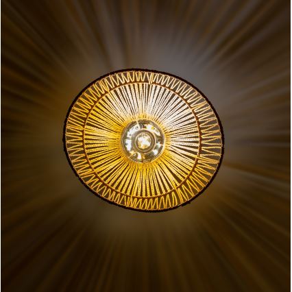 Brilagi - LED-riippuvalaisin kaapelilla CERIA BOHO 1xE27/40W/230V halkaisija 30 cm ruskea