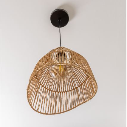 Brilagi - LED-riippuvalaisin kaapelilla CERIA BOHO 1xE27/40W/230V halkaisija 30 cm ruskea