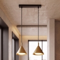BRILAGI - LED Riippuvalaisin kaapelilla CONE DOUBLE 2xGX53/15W/230V kultainen