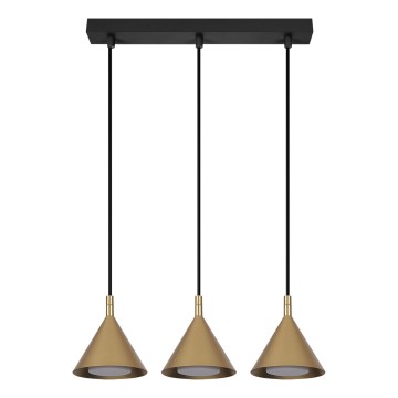 BRILAGI - LED Riippuvalaisin kaapelilla CONE TRIPLE 3xGX53/15W/230V kullanvärinen
