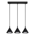 BRILAGI - LED Riippuvalaisin kaapelilla CONE TRIPLE 3xGX53/15W/230V musta