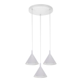 BRILAGI - LED Riippuvalaisin kaapelilla CONE TRIPLE ROUND 3xGX53/15W/230V valkoinen