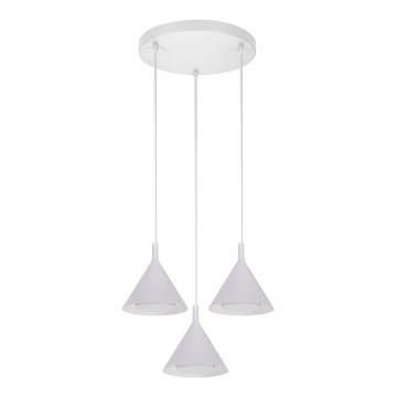 BRILAGI - LED Riippuvalaisin kaapelilla CONE TRIPLE ROUND 3xGX53/15W/230V valkoinen