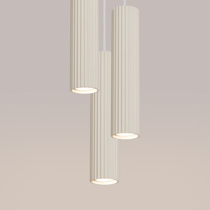 Brilagi - LED-riippuvalaisin kaapelilla CRESTO 3xGU10/10W/230V kermanvärinen