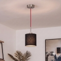 Brilagi - LED-riippuvalaisin kaapelilla NUBILA 1xE27/60W/230V, halkaisija 14 cm, punainen/musta