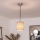 Brilagi - LED-riippuvalaisin kaapelilla NUBILA 1xE27/60W/230V Ø 14 cm musta/vaaleanruskea