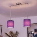 Brilagi - LED-riippuvalaisin kaapelilla NUBILA 2xE27/60W/230V violetti