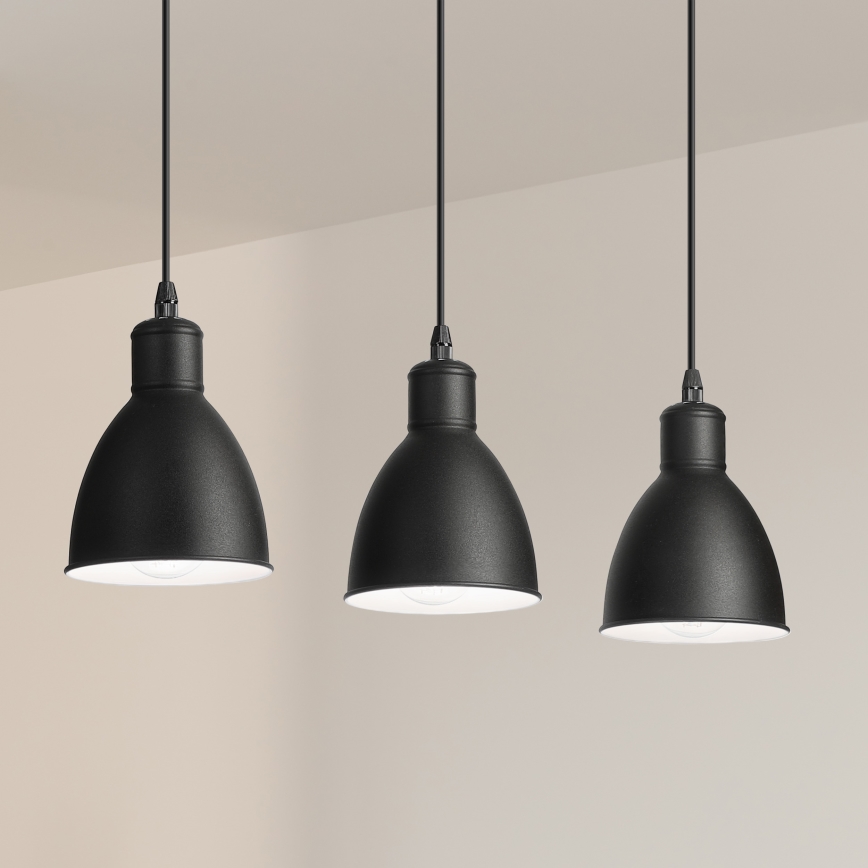 Brilagi - LED-riippuvalaisin kaapelilla RIDDY 3xE27/60W/230V musta